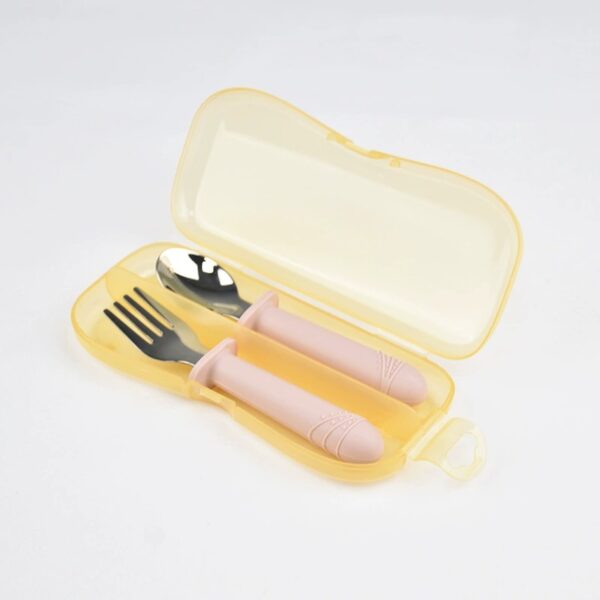 Stainless Steel Fork & Spoon Set - Image 3