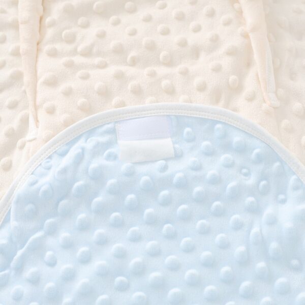 Minky Dot Newborn Swaddle Blanket - Image 3