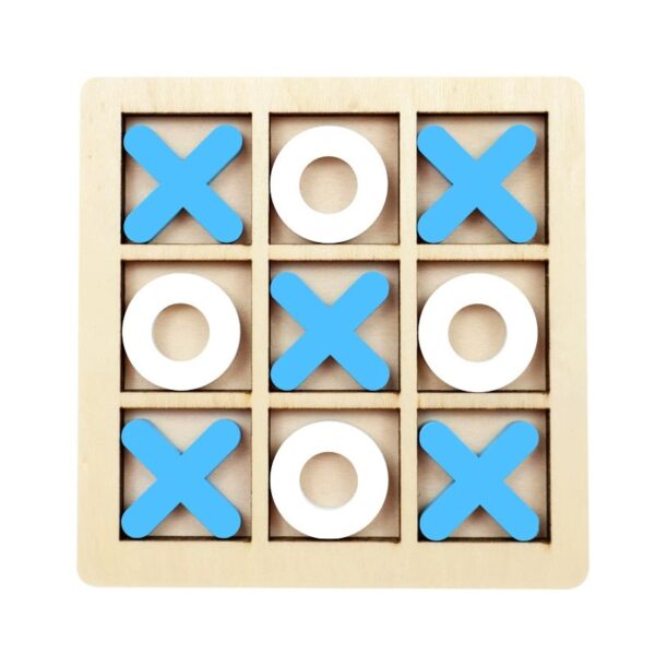 Wooden Tic-Tac-Toe Game Board