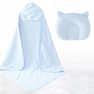 Minky Dot Newborn Swaddle Blanket