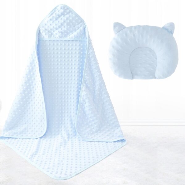 Minky Dot Newborn Swaddle Blanket