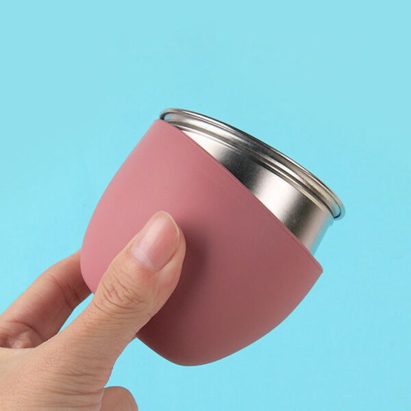 Baby Silicone & Stainless Steel Cup - Image 2