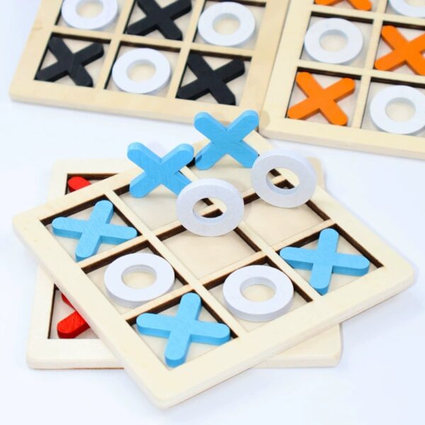 Wooden Tic-Tac-Toe Game Board - Image 2